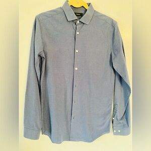 Men’s blue Theory button down dress shirt. Size 15R